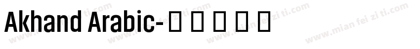 Akhand Arabic字体转换